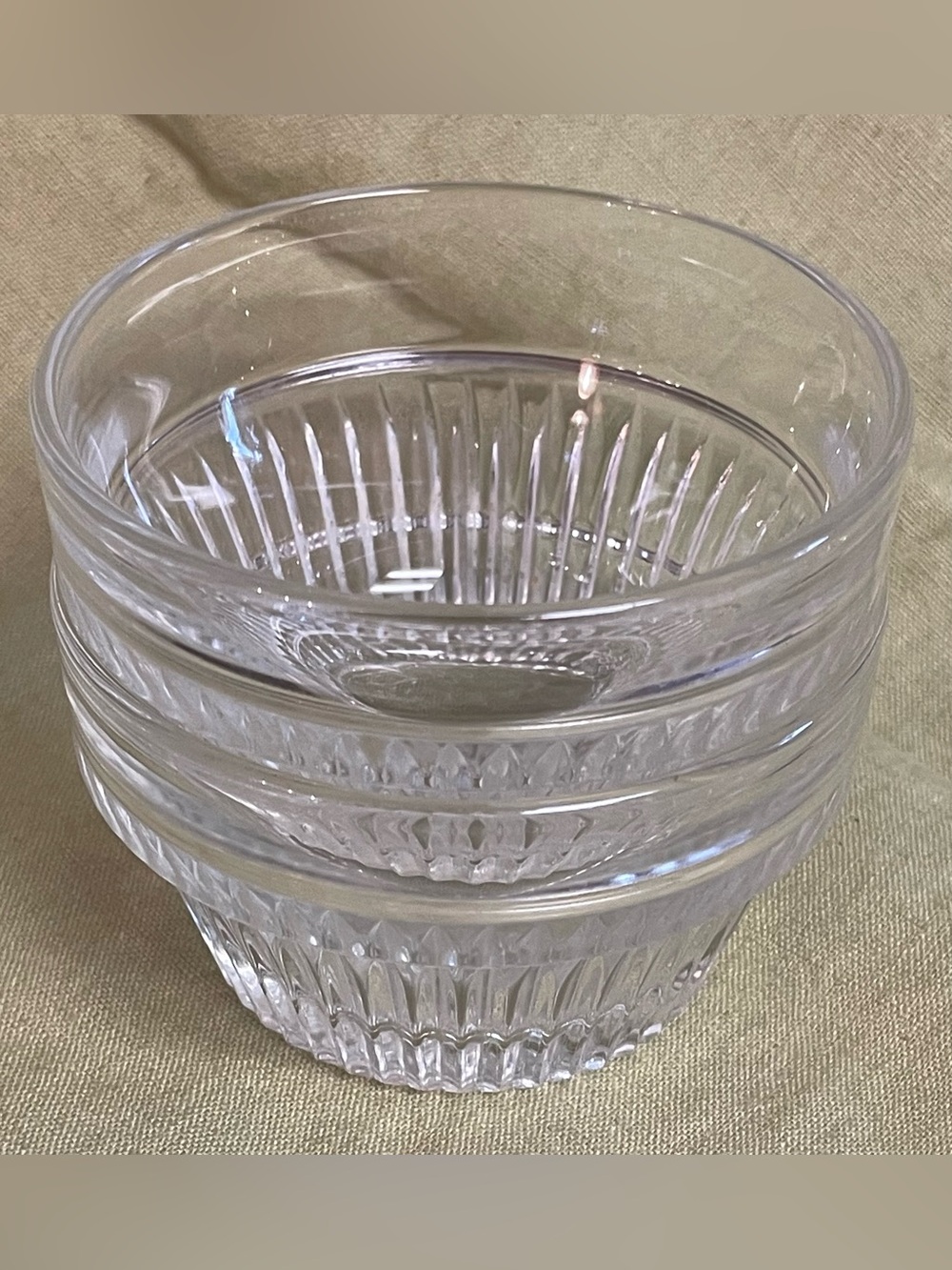 Libbey Glass Duratuff Ramekins Custard Dessert Dish 5 oz. (Set 2) ~2" x 3 1/4"